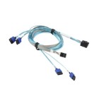 ซุปเปอร์ไมโคร CBL-SAST-0591 Reverse Breakout MiniSAS HD to 4 SATA 75cm